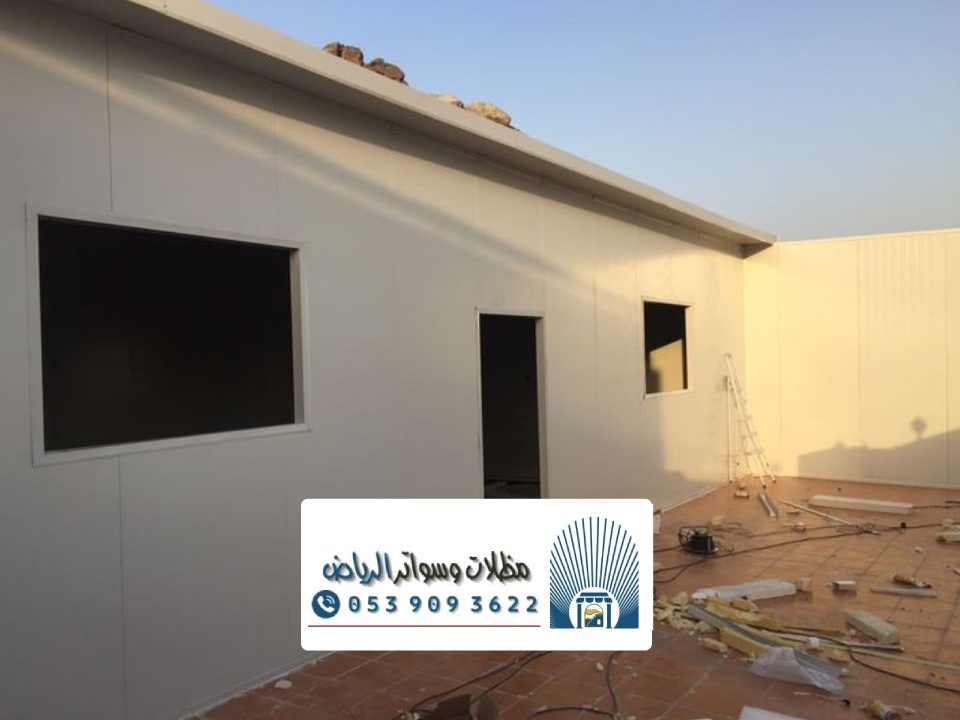 مقاول ساندوتش بانل الرياض ، تركيب ألواح الساندوتش بانل غرف مخازن هناجر