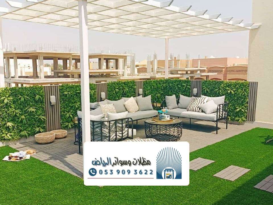 اشكال المظلات الخشبية بالرياض