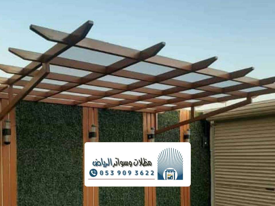 تصاميم مظلات خشبية بالرياض