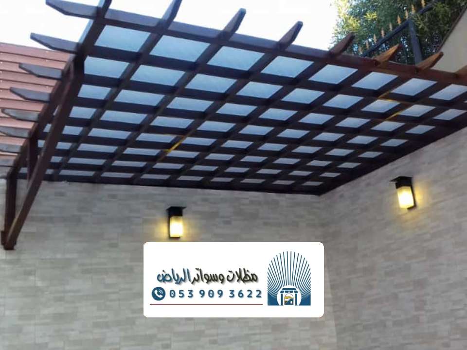 تصميم مظلة خشب بالرياض